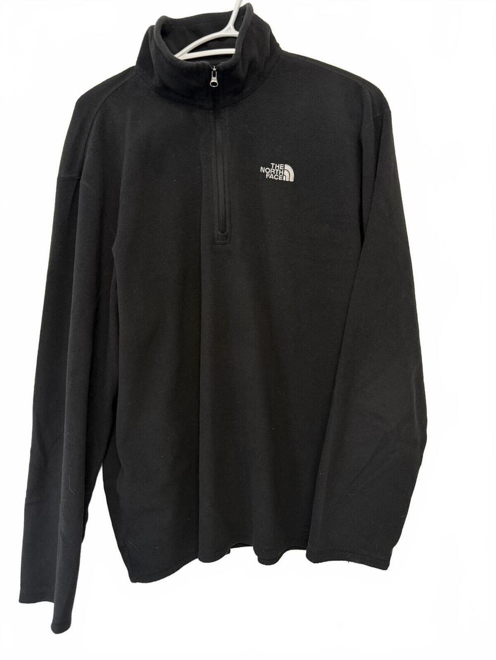 The North Face Men's Black Fleece Pullover Half-Zip Jacket Large